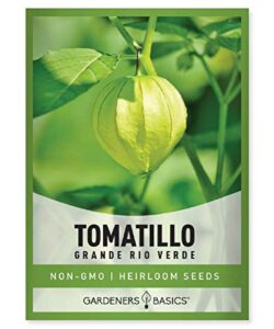 tomatillo grande rio verde seeds for planting heirloom non-gmo seeds for home garden vegetables makes a great gift for gardening by gardeners basics
