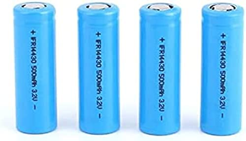 3.2V LiFePo4 14430 500mAh Rechargeable Solar Battery for Solar Panel Outdoor Garden Lights Tooth Brush Shaver Flashlight(4PCS)