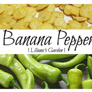 Liliana's Garden Sweet Pepper Seeds - Banana Pepper - Heirloom