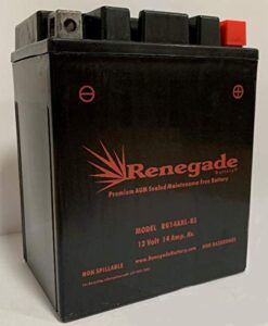 replacement battery; rg14ahl-bs; 300 cca’s; for mtd/yard man 300 series / 400 series / 500 series / 600 series lawn & garden tractors