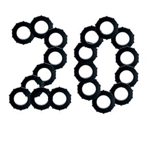 kelaro 20-pack heavy duty black epdm rubber washers for garden hoses – 3/4″