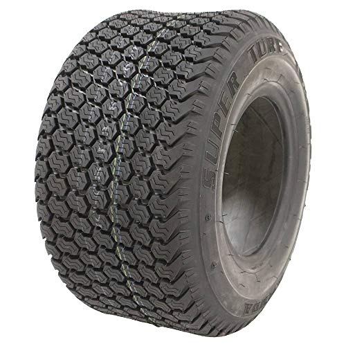 Stens 160-413 Tire Compatible with/Replacement for Exmark Vantage 5114041, 105000868B1, 24311078 816 Max Load Capacity, 22 Max PSI, 8" Rim Size, 18x8.50-8 Tire Size, Super Turf Tread Lawn Mowers