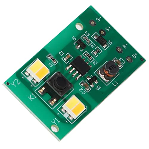 Solar Light Control Panel, 1.2V Constant Current Driving Solar Lamp Control Board PCB Charge Protection for Garden