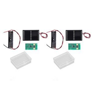 Solar Light Control Panel, 1.2V Constant Current Driving Solar Lamp Control Board PCB Charge Protection for Garden