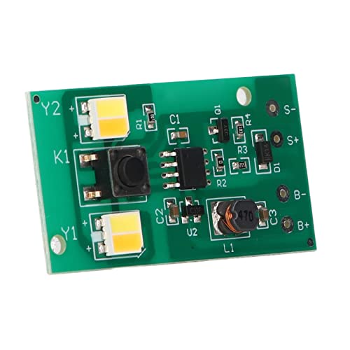 Solar Light Control Panel, 1.2V Constant Current Driving Solar Lamp Control Board PCB Charge Protection for Garden