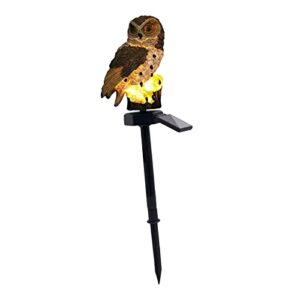 Leefasy, Garden Lamp IP65 Waterproof Owl Solar LED Lights Landscape Lamp Stake Light, for Outside Wedding Walkway Pathway Ornaments