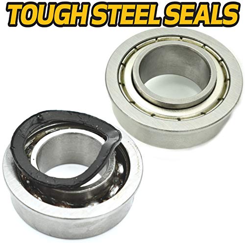 HD Switch (4 Pack) Front Wheel Bearings Replaces Husqvarna GT160 GT180 GT2254 GTH220 GTH2548 GTH2654 Garden Tractor - Tough Steel Seals