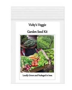 vicky’s vegetable garden seed kit | grow 14 different types of vegetables – easy and fun