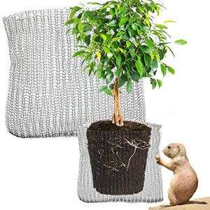 giftexpress 15 gallon gopher and vole wire speed baskets, plant root protector gopher baskets for pests repellent, anti gopher baskets (2)