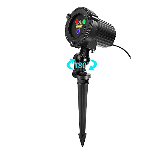 Christmas Laser Lights, Outdoor Garden Laser Lights Projector with Moving RGB Waterproof for Christmas Holiday