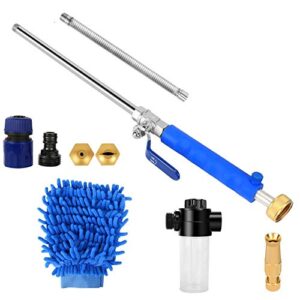 Kansing High Pressure Power Washer Wand Attachments,Gutter Cleaning Tools,Car Pressure Washer with Magic Spray Gun,Standard Garden Hose and Spray Nozzle,BLUE