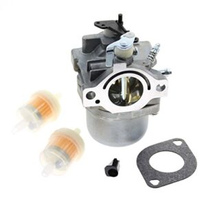 carbhub carburetor replacement for briggs & stratton walbro lmt 5-4993 with mounting gasket filter 799728 498027 499161 498231 494502 494392 495706 498134 496592 699318 699737 699856 699896 carb