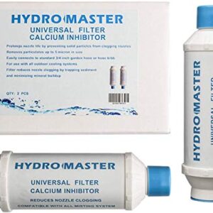 HYDRO MASTER 0179101 Universal Outdoor Misting System Calcium Inhibitor Filter (2 pcs)