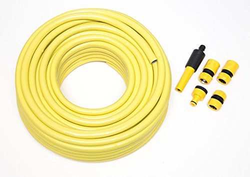 ONESTOPDIY 30M Professional Anti Kink Heavy Duty Hose Garden HOSEPIPE + Fittings