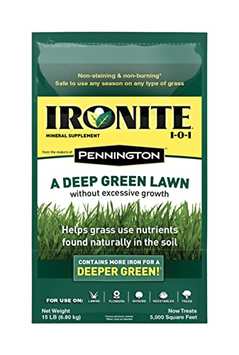 Central Garden & Pet Co Pennington Ironite All-Purpose 1-0-1 Lawn & Garden Fertilizer 5000 sq. ft. for All Grasses - Total Qty: 1