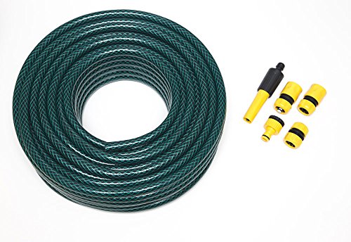 ONESTOPDIY 40M Outdoor Hose HOSEPIPE Set Garden Hose with Fittings and CONNECTORS