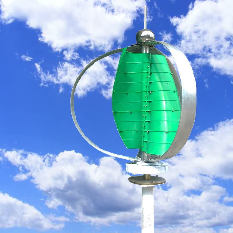 WANGYONGQI 400W Vertical Axis Wind Turbine, 12V 24V Vertical Breeze Start Low RPM Generator Electromagnetic Brake,24v