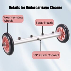 JOEJET Pressure Washer Undercarriage Cleaner, 16 Inch Under Car Washer, Undercarriage Cleaner with Straight Extension Wand and Wash Mitt, 4000 PSI