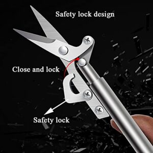 HLIGHT Portable Pointed Fruit Shears Picking Fruit Shears Cut Bud Pepper Pruning Gardening Cutter Household Garden Utility Tools,Blue