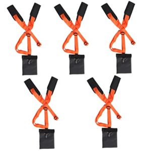 hanabass 5pcs nylon shoulder adjustable cutter double grass trimmer trimmers harness for brushcutters wacker parts garden lawn strap padded blower mower adjuestable carrying eater