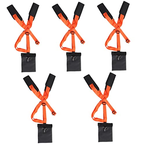 HANABASS 5pcs Nylon Shoulder Adjustable Cutter Double Grass Trimmer Trimmers Harness for Brushcutters Wacker Parts Garden Lawn Strap Padded Blower Mower Adjuestable Carrying Eater