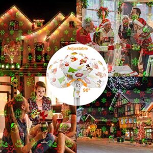 Auxiwa Christmas Lights Projector Outdoor Holiday Decoration Laser Projection Light Waterproof Spotlight Projectors Outside LED Landscape Lighting Show Display for Xmas House Yard Garden Patio Party