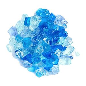 hiland rglass-bb pit fire glass i n bahama blend, extreme tempature rating, good for propane or natural gas, 10 pounds, 10 lb