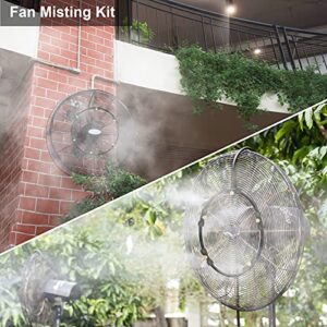 Misters for Outside Patio, 65.6FT Misting System, Patio Misters for Cooling, Outdoor Misters for Patio Greenhouse Pool Trampoline Umbrella