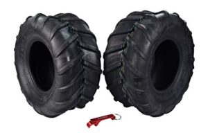 kenda 22×11-10 4 ply lawn and garden rear mower tires for grasshopper mowers with bottle opener key chain (22×11-10 2 pack)