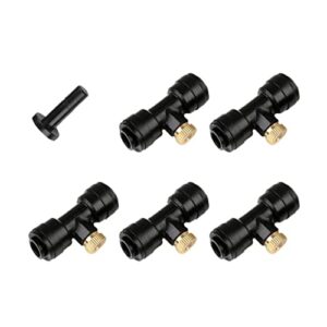 angoily 1 set for system sprinkler flower cooling brass equipment bed nozzle tubing garden end mist tees irrigation drip distribution misting plug with nozzles outdoor watering kit mister