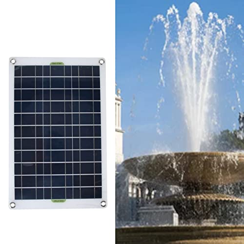 Solar Water Pump Kit, 50W 12V Solar Powered Water Fountain Pump with Low Noise, Solar Pond Pump for Bird Bath Fish Tank Outdoor Pond Garden Yard Water Feature