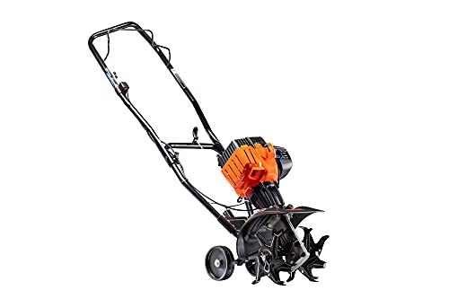 BLACK+DECKER BXGCU225 21AK225C936 9-Inch 25cc 2-Cycle Gas Powered Cultivator/Tiller, Black and Orange