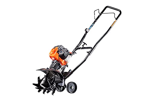 BLACK+DECKER BXGCU225 21AK225C936 9-Inch 25cc 2-Cycle Gas Powered Cultivator/Tiller, Black and Orange