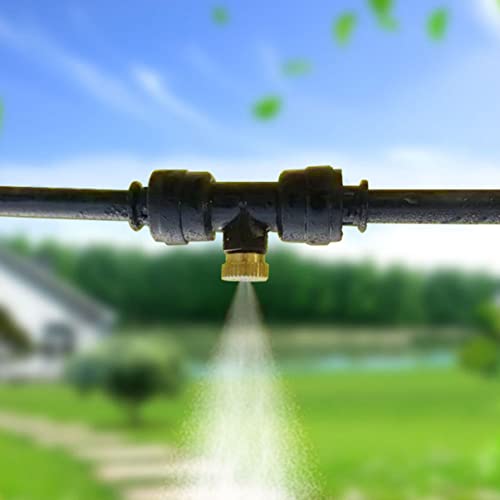 HANABASS System Garden Pressure Landscaping, Professional Spray Humidification Orifice Misting Sprayer for Heads Nozzles Cooling Outdoor Lawn Control Mister Landscaping Patio Greenhouse