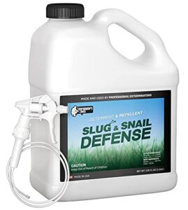 exterminators choice slug and snail spray | 1 gallon | repels most common types of slugs and snails | natural, non-toxic formula | quick, easy pest control | safe around kids & pets