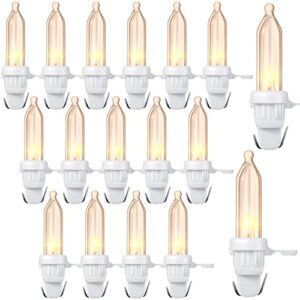 remagr 60 pcs christmas led replacement bulb mini wide angle xmas tree light outdoor string for garden party decor (white base with warm white bulb)