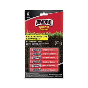home and country usa amdro gopher gasser – this bundle pack contains 3-packs of gopher gassers (6 gassers per pack) and helpful professional contractor tips.
