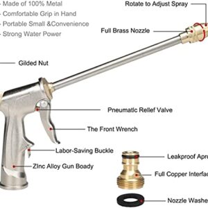 TANGNADE High Pressure Power Washer Water Spray Gun - Nozzle Wand Attachment Garden Hose