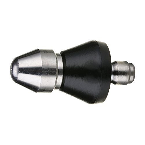 Tool Daily Pressure Washer Sewer Jet Nozzle, Quick Connect Drain Cleaning Water Nozzle, 1/4 Inch 5000 PSI Orifice 6.5