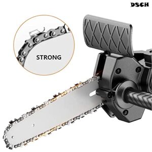 Mini Electric Chainsaw Adapter Tool(Without Electrical Motor), 6 Inches, Portable Handheld Chain Saw Pruning Shears Chainsaw For Gardening Branch Wood Cutter, Courtyard, Household and Garden