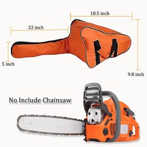 Shine123 Chainsaw Bag Carrying Case Fits 18" Saw - 600D Heavy Duty Chainsaw Protect Garden Anti-Scratched Tool from Dust & Scratched