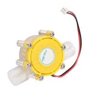 FTVOGUE Micro Generator, Water Turbine Generator Micro Hydro Water Flow Pump High Efficiency Hydroelectric Power Energy Generator, Patio, Lawn & Garden (F50 80V transparent yellow), Dynamo