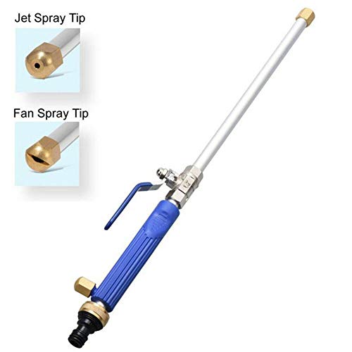 High Pressure Rust Washer Spray Nozzle for Connecting All 3/4" Standard Garden Hoses, Plus Standard 1" Hose Fittings for Other Sizes