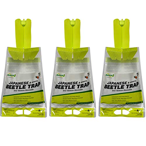 RESCUE! Japanese Beetle Trap – Reusable Bag - 3 Traps