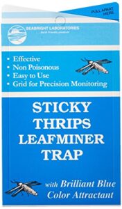 seabright hgsltlt sticky thrip leafminer trap, pack of 5