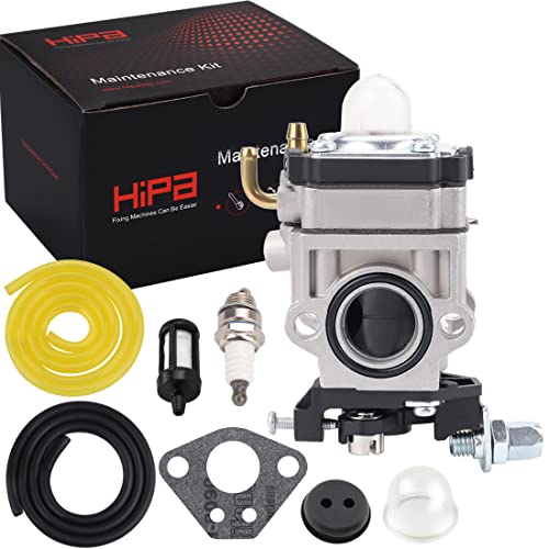 HIPA 300486 Carburetor for Earthquake E43 E43CE Auger MC43 MC43CE MC43E MD43 Tiller Cultivator WE43 WE43E Edger Powermate PEA438 PCV43 Southland SCV43 SEA43 SEA438 Eskimo Mako M43 43cc 51.7cc Engine