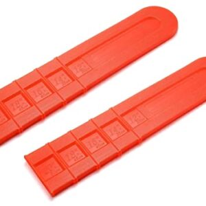 WYZBEN 2 Pc Scabbard 12" 14" 16" 18" 20" Inch Chainsaw Bar Protective Cover Safety Guard for Garden Saw Accessories Tool Red