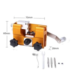 XIRZHIYO Chainsaw Sharpener Kit, Portable Chainsaw Chain Sharpening Jig, for All Kinds of Chain Saws & Electric Saws, Lumberjack & Garden Worker (Large,Yellow)