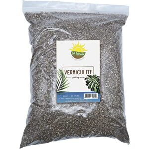 all natural vermiculite soil additive (1 quart); medium grade horticulture soil amendment for plants, terrariums, orchids