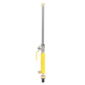 Washer Spray Head, Spray Rod, with Switch Valve Washer Nozzle, Long Distance Car Cleaning Tool for Garden Irrigation(Yellow)